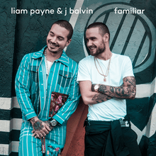 Liam Payne and J Balvin standing in front of a graffitied wall