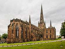 2014 photograph of Lichfield Cathedral by David Illif