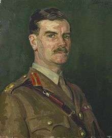 Painting of Nye in uniform