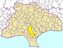Map of Ypsonas Municipality within Limassol Cyprus