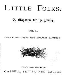 Front page of Little Folks periodical from 1872.