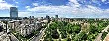 London Ontario Downtown overlooking Victoria Park from the City Hall observation deck.