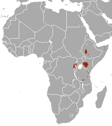 Scattered populations in inland central-East-Africa