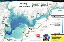 Boating Map of Lost Creek Lake
