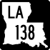 Louisiana Highway 138 marker