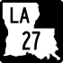 Louisiana Highway 27 marker