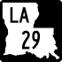 Louisiana Highway 29 marker