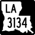 Louisiana Highway 3134 marker