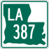 Louisiana Highway 387 marker
