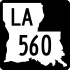 Louisiana Highway 560 marker