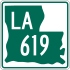 Louisiana Highway 619 marker