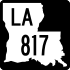 Louisiana Highway 817 marker