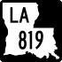 Louisiana Highway 819 marker