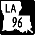 Louisiana Highway 96 marker
