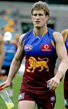 Colour photograph of Luke Power in 2008