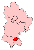 A small constituency south of the centre of the county.