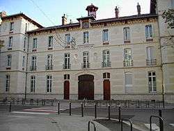Main entrance of the Lycée Champollion