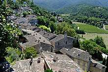 exterior view of picturesque French town
