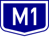 M1 motorway shield