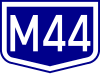 M44 motorway shield