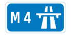 M4 motorway shield}}
