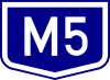 M5 motorway shield