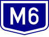 M6 motorway shield