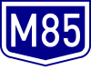 M85 motorway shield