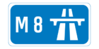 M8 motorway shield}}