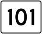 Massachusetts Route 101 marker