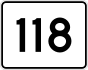 Massachusetts Route 118 marker