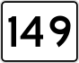 Massachusetts Route 149 marker