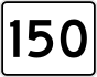 Massachusetts Route 150 marker