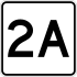 Massachusetts Route 2A marker