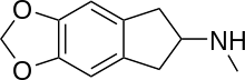 Structural formula of MDMAI