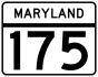 Maryland Route 175 marker