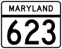 Maryland Route 623 marker