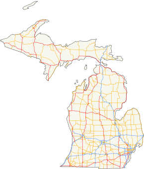 Michigan's state trunkline highways run through all 83&nbsp;counties