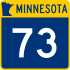 Trunk Highway 73 marker