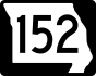Route 152 marker