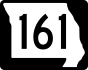 Route 161 marker