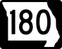 Route 180 marker