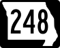 Route 248 marker