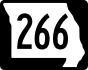 Route 266 marker