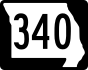 Route 340 marker