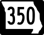 Route 350 marker