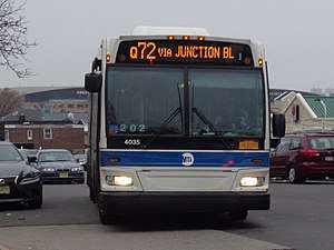 A Q72 bus