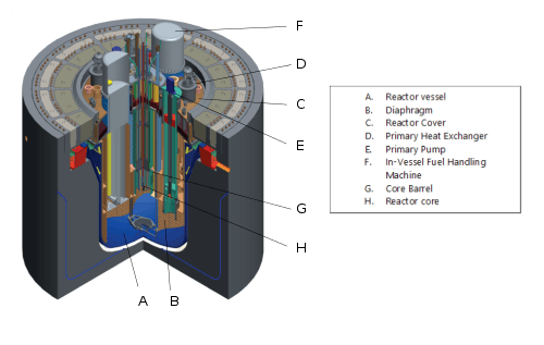 MYRRHA Reactor vessel and its internals