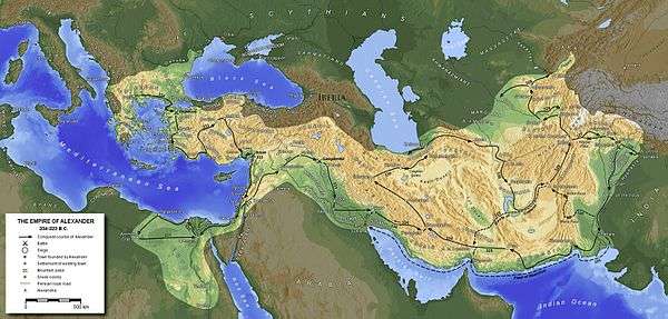 The Macedonian Empire at the time of the Lamian War.