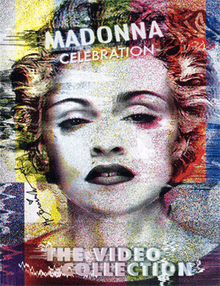 Madonna's face washed in different colors